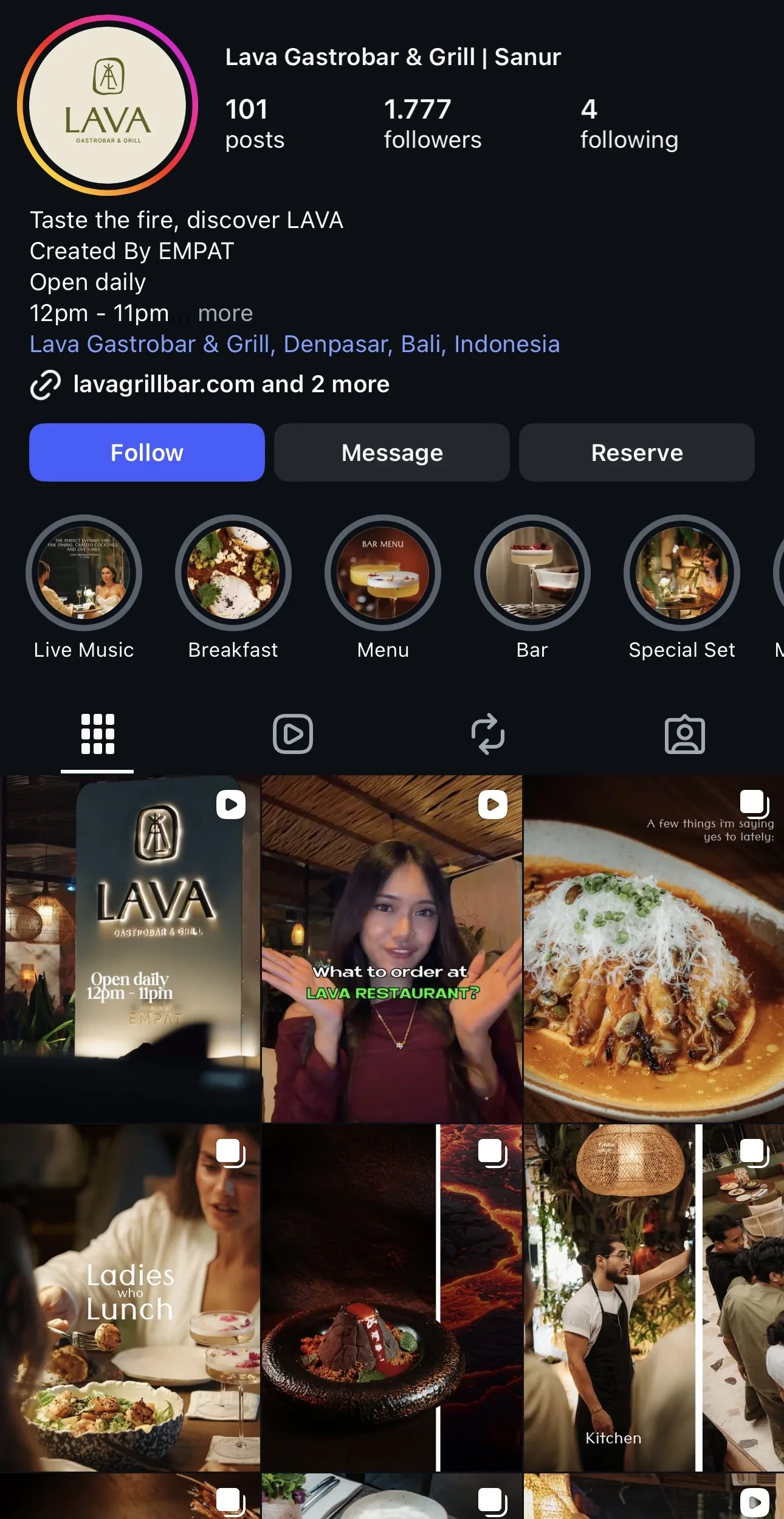 Lava Instagram Grid 1